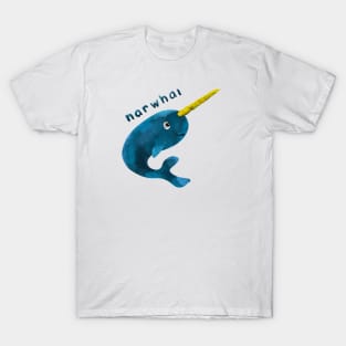 Cute narwhal sea animal for kids Liam Fitzpatrick T-Shirt